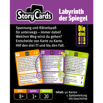 Bild zu Story Cards - Die drei !!! Labyrinth der Spiegel