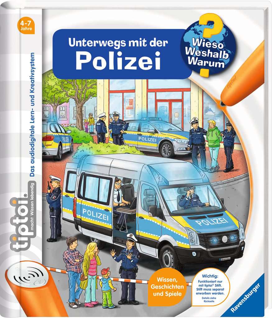 Unterwegs mit Feuerwehr, Polizei und Co. Mit Blink-Blaulicht und