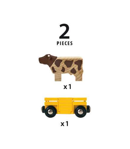 Bild zu Tierwagen mit Kuh