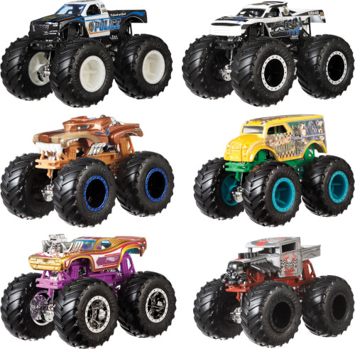 Bild zu Mattel FYJ64 Hot Wheels Monster Trucks 1:64 Die-Cast 2er-Pack, sortiert
