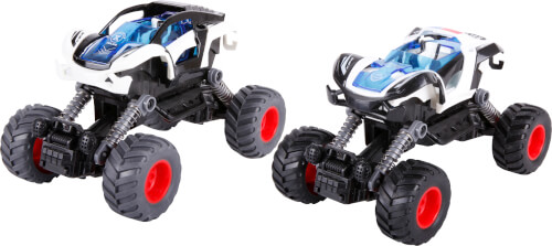 Speedzone Traktor mit Rundballenpresse, Licht & Sound, Friktion