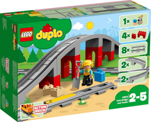 Bild zu LEGO® DUPLO® 10872 Eisenbahnbrücke und Schienen, 26 Teile