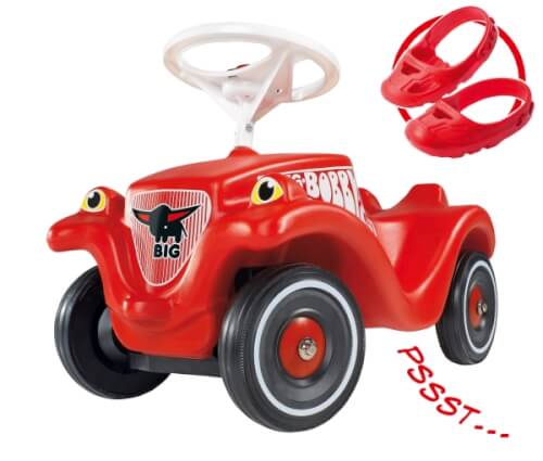 Bild zu BIG Bobby-Car inkl. Flüsterräder und Schuhschoner, Kunststoff, rot, ab 12 Monate.