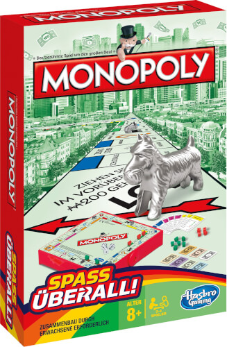 Bild zu Hasbro B1002 Monopoly Kompakt, für 2-6 Spieler, ab 8 Jahren