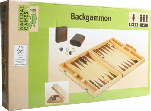 Bild zu Natural Games Backgammon 38 x 22 x 5 cm