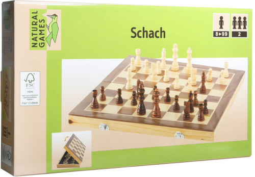 Bild zu Natural Games Schachkassette, Strategiespiel, ca. 40x20x6 cm, für 2 Spieler, ab 8 Jahren