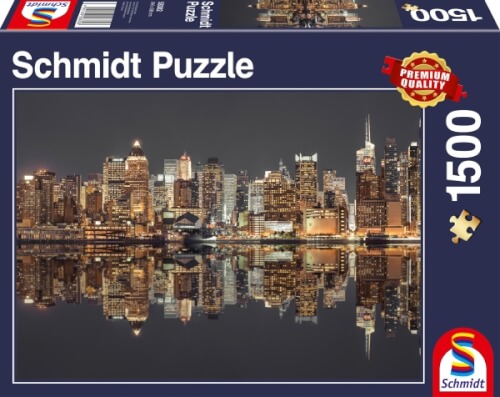 Bild zu Schmidt Spiele Puzzle New York Skyline bei Nacht 1.500 Teile