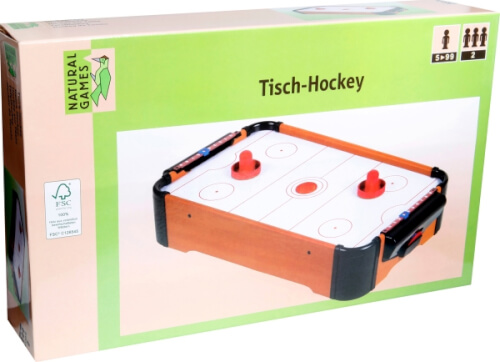 Bild zu Natural Games Tisch-Hockey, aus 100% FSC Holz, ca. 51x31x10,5 cm, für 2 Spieler, ab 5 Jahren