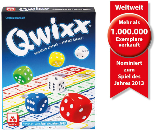 Bild zu NSV Qwixx Würfelspiel (Spiel des Jahres 2013)