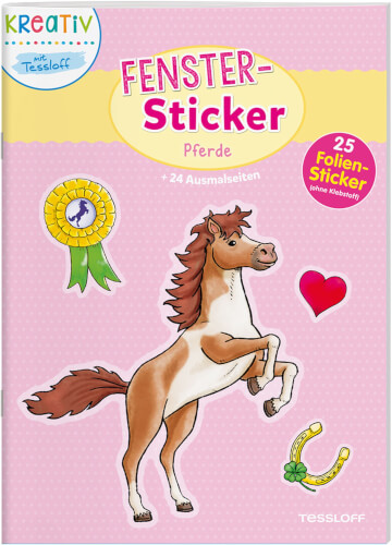 Bild zu Fenster-Sticker Pferde, Stickerbuch, 24 Seiten, ab 5 Jahren